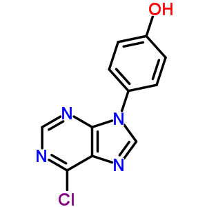 4-(6-Chloropurin-9-yl)phenol Structure,21268-12-2Structure