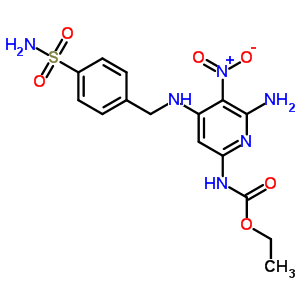 Ethyl n-[6-amino-5-nitro-4-[(4-sulfamoylphenyl)methylamino]pyridin-2-yl]carbamate Structure,21271-61-4Structure