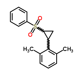 2-[2-(苯磺酰基)环丙基]-1,3-二甲基-苯结构式_21309-13-7结构式