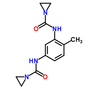 N,N-(4-甲基-1,3-亚苯基)双-1-氮丙啶羧酰胺结构式_2131-75-1结构式