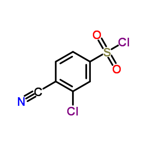 2-Chloro-4-(chlorosulfonyl)benzonitrile Structure,213130-43-9Structure