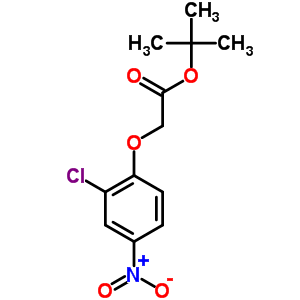 4-硝基-2-氯苯氧基乙酸叔丁酯结构式_21320-60-5结构式