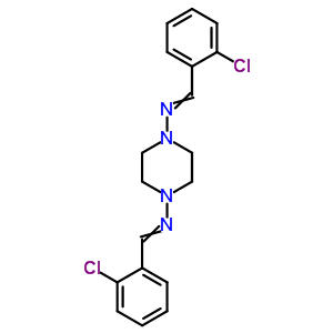 1-(2-氯苯基)-n-[4-[(2-氯苯基)亚甲基氨基]哌嗪-1-基]甲胺结构式_21322-99-6结构式