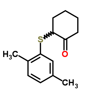 Cyclohexanone,2-[(2,5-dimethylphenyl)thio]- Structure,21339-63-9Structure