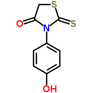 3-(4-Hydroxyphenyl)-2-thioxo-1,3-thiazolidin-4-one Structure,21346-21-4Structure