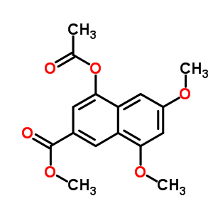 4-(乙酰基氧基)-6,8-二甲氧基-2-萘羧酸甲酯结构式_213967-85-2结构式