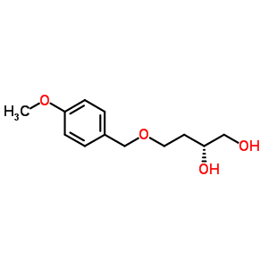 (R)-4-(4-甲氧基苄氧基)-1,2-丁二醇结构式_213978-61-1结构式