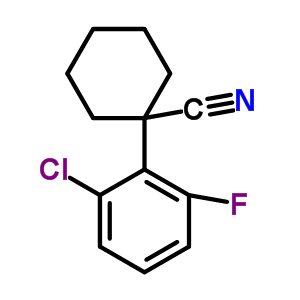 1-(2-Chloro-6-fluorophenyl)cyclohexanecarbonitrile Structure,214262-95-0Structure