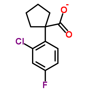 1-(2-Chloro-4-fluorophenyl)cyclopentanecarboxylic acid Structure,214263-01-1Structure