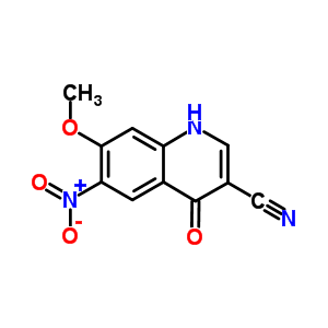 1,4-Dihydro-7-methoxy-6-nitro-4-oxo-3-quinolinecarbonitrile Structure,214470-27-6Structure