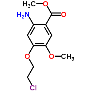 2-氨基-4-(2-氯乙氧基)-5-甲氧基苯甲酸甲酯结构式_214470-60-7结构式