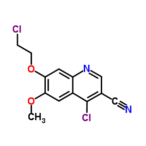 4-Chloro-7-(2-chloroethoxy)-6-methoxy-3-quinolinecarbonitrile Structure,214470-72-1Structure