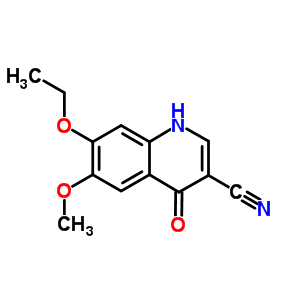 7-Ethoxy-1,4-dihydro-6-methoxy-4-oxo-3-quinolinecarbonitrile Structure,214475-99-7Structure