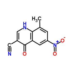 1,4-Dihydro-8-methyl-6-nitro-4-oxo-3-quinolinecarbonitrile Structure,214476-23-0Structure