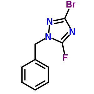 1-Benzyl-3-bromo-5-fluoro-1h-1,2,4-triazole Structure,214540-43-9Structure