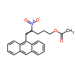 5-(9-蒽yl)-4-硝基-4-戊烯-1-醇 1-乙酸酯结构式_21461-27-8结构式