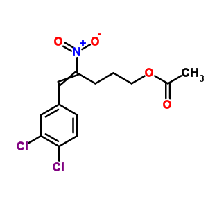 5-(3,4-二氯苯基)-4-硝基-4-戊烯-1-醇 1-乙酸酯结构式_21461-38-1结构式