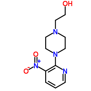 2-[4-(3-硝基-2-吡啶)哌嗪]-1-乙醇结构式_215434-62-1结构式