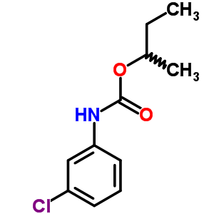 Carbamic acid,n-(3-chlorophenyl)-, 1-methylpropyl ester Structure,2164-13-8Structure