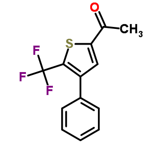 1-[4-pHenyl-5-(trifluoromethyl)-2-thienyl]ethan-1-one Structure,217184-77-5Structure