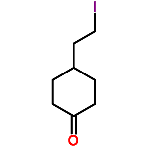 4-(2-Iodoethyl)cyclohexanone Structure,219945-60-5Structure