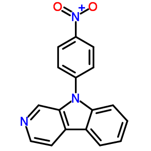 9-(4-nitrophenyl)-9h-pyrido[3,4-b]indole Structure,219959-85-0Structure