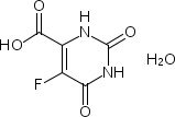 5-Fluoroorotic acid monohydrate Structure,220141-70-8Structure