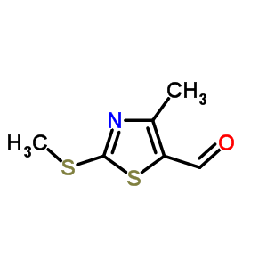 4-Methyl-2-methylsulfanyl-1,3-thiazole-5-carbaldehyde Structure,22042-77-9Structure