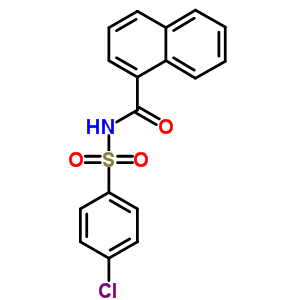 1-Naphthalenecarboxamide,n-[(4-chlorophenyl)sulfonyl]- Structure,22187-57-1Structure