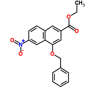 6-Nitro-4-(phenylmethoxy)-2-naphthalenecarboxylic acid ethyl ester Structure,222535-05-9Structure