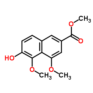 6-Hydroxy-4,5-dimethoxy-2-naphthalenecarboxylic acid methyl ester Structure,22280-86-0Structure