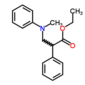 Benzeneacetic acid, a-[(methylphenylamino)methyl]-,ethyl ester Structure,22286-88-0Structure