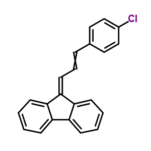 9H-fluorene,9-[3-(4-chlorophenyl)-2-propen-1-ylidene]- Structure,2234-33-5Structure