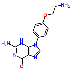 2-Amino-9-[4-(2-aminoethoxy)phenyl]-3h-purin-6-one Structure,22404-09-7Structure