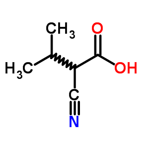 Butanoic acid,2-cyano-3-methyl- Structure,22426-27-3Structure