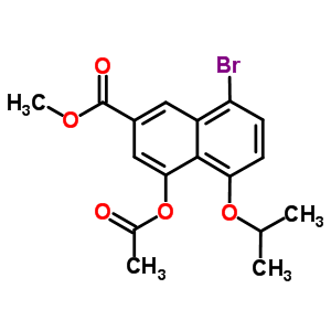 4-(乙酰基氧基)-8-溴-5-(1-甲基乙氧基)-2-萘羧酸甲酯结构式_225114-49-8结构式