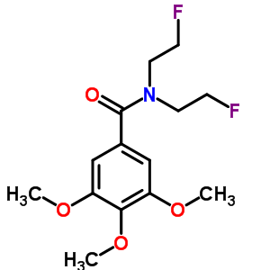 Benzamide,n,n-bis(2-fluoroethyl)-3,4,5-trimethoxy- Structure,2262-24-0Structure