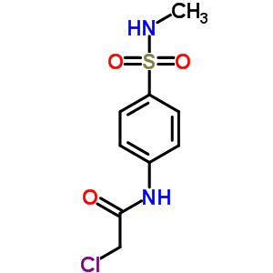 2-氯-n-[4-[(甲基氨基)磺酰基]苯基]-乙酰胺结构式_22795-61-5结构式