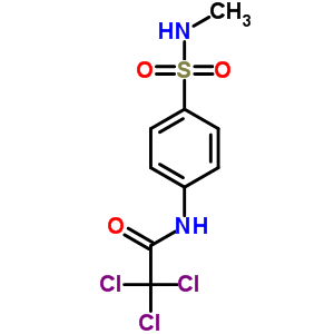 2,2,2-三氯-N-[4-[(甲基氨基)磺酰基]苯基]-乙酰胺结构式_22795-62-6结构式