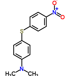 N,N-二甲基-4-[(4-硝基苯基)硫代]-苯胺结构式_22865-51-6结构式