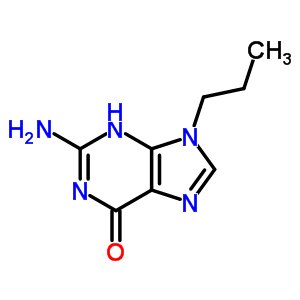 6H-purin-6-one,2-amino-1,9-dihydro-9-propyl- Structure,22917-85-7Structure