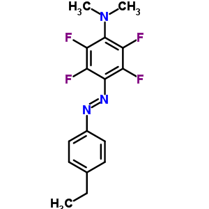 Benzenamine,4-[2-(4-ethylphenyl)diazenyl]-2,3,5,6-tetrafluoro-n,n-dimethyl- Structure,22955-64-2Structure