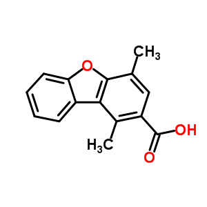 2-Dibenzofurancarboxylicacid, 1,4-dimethyl- Structure,23002-99-5Structure