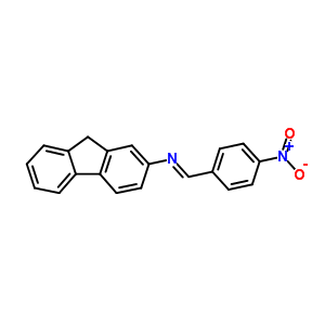 9H-fluoren-2-amine,n-[(4-nitrophenyl)methylene]- Structure,23072-71-1Structure