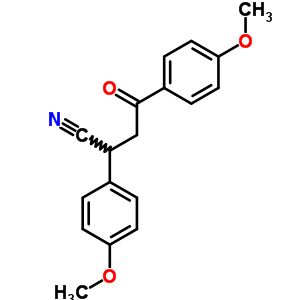 Benzenebutanenitrile,4-methoxy-a-(4-methoxyphenyl)-g-oxo- Structure,23073-04-3Structure