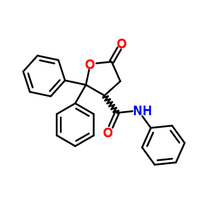 3-Furancarboxamide,tetrahydro-5-oxo-n,2,2-triphenyl- Structure,23105-22-8Structure