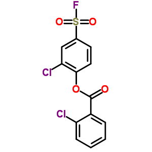 Benzoicacid, 2-chloro-, 2-chloro-4-(fluorosulfonyl)phenylester Structure,23379-12-6Structure