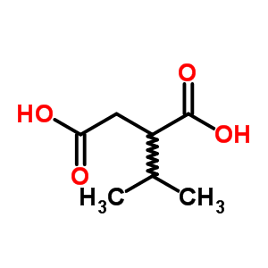 2-异丙基琥珀酸结构式_2338-45-6结构式