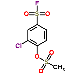 Benzenesulfonylfluoride, 3-chloro-4-[(methylsulfonyl)oxy]- Structure,23383-87-1Structure