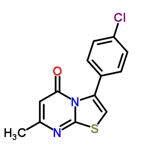 5H-thiazolo[3,2-a]pyrimidin-5-one,3-(4-chlorophenyl)-7-methyl- Structure,23429-91-6Structure